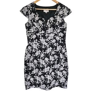 Karin Stevens floral cap sleeve sheath dress